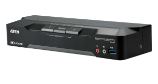 Introducing the CM1942: A 2-Port 4K Dual Display Mini-Matrix Boundless KVM Switch Designed to Deliver Enhanced Desktop Workflows and Improved Collaboration for the Hybrid Working Environment.